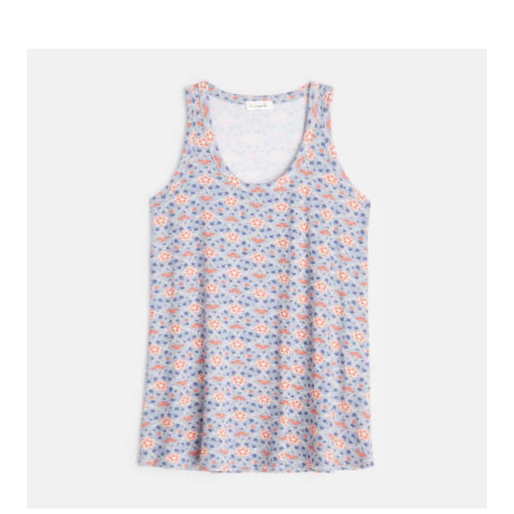 Printed Swing Tank in Grey/Blue/Orange Print L (10-12)